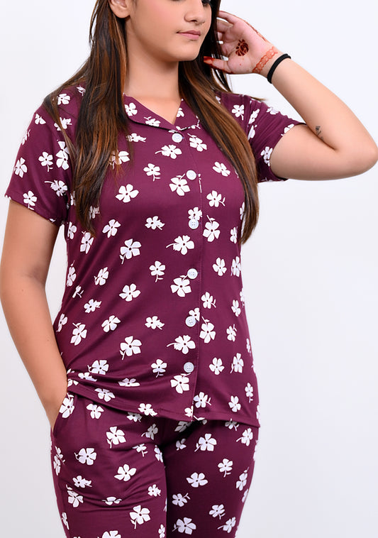 Imported Half Sleeves Night Suit