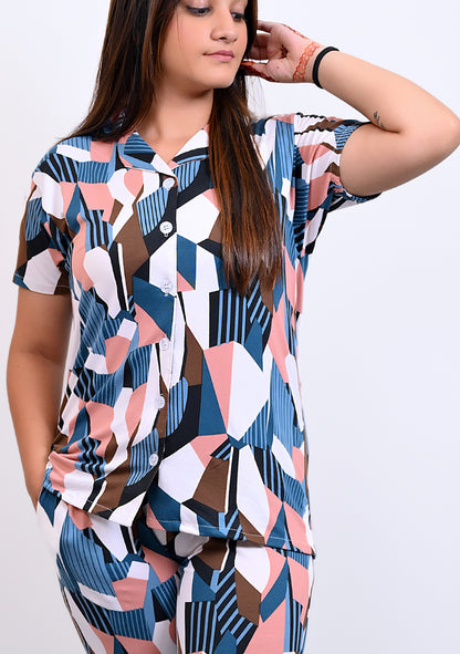 Imported Half Sleeves Night Suit