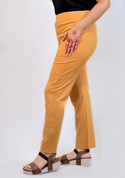 Cotton Pant Yellow