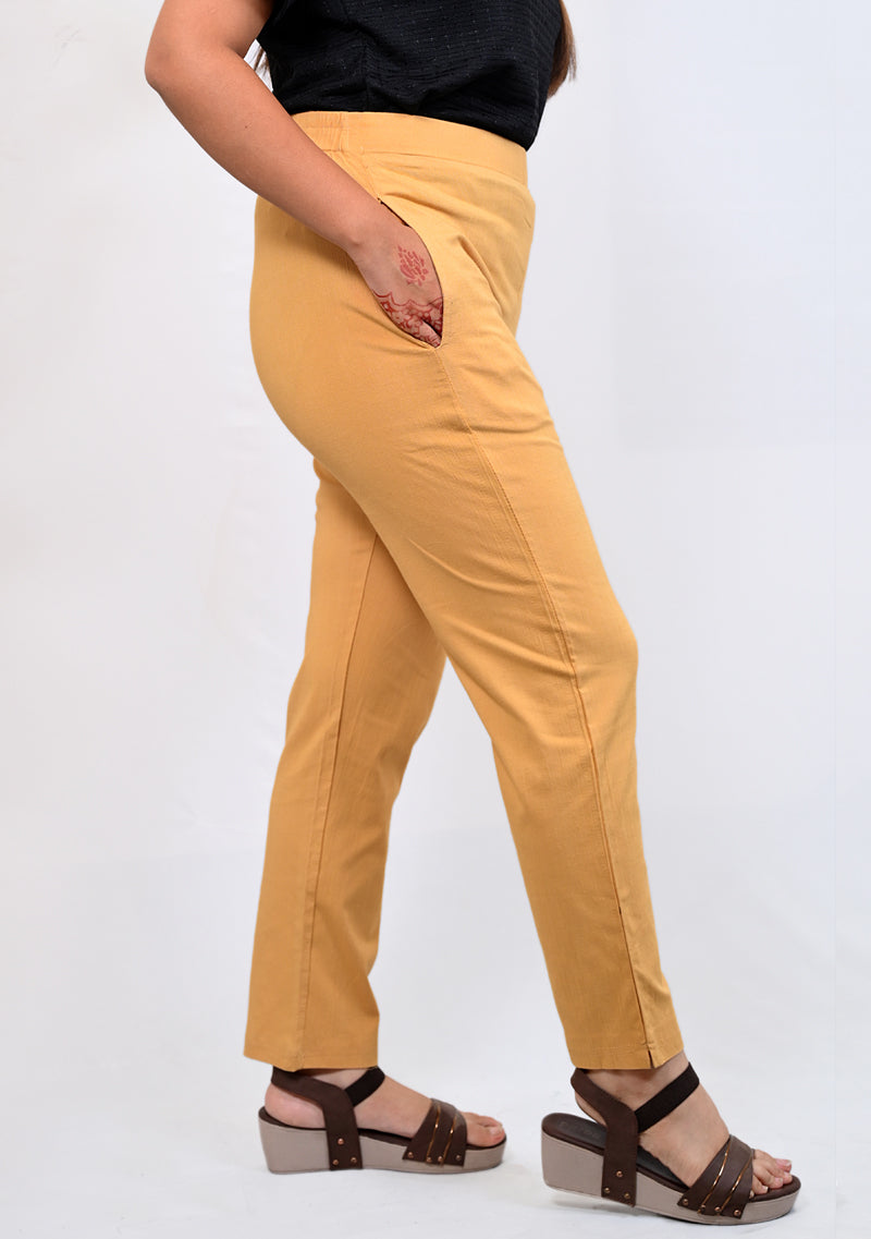 Cotton Pant Yellow