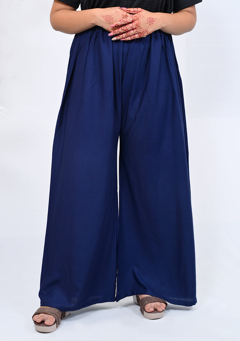 Reyon Plazo Navy Blue