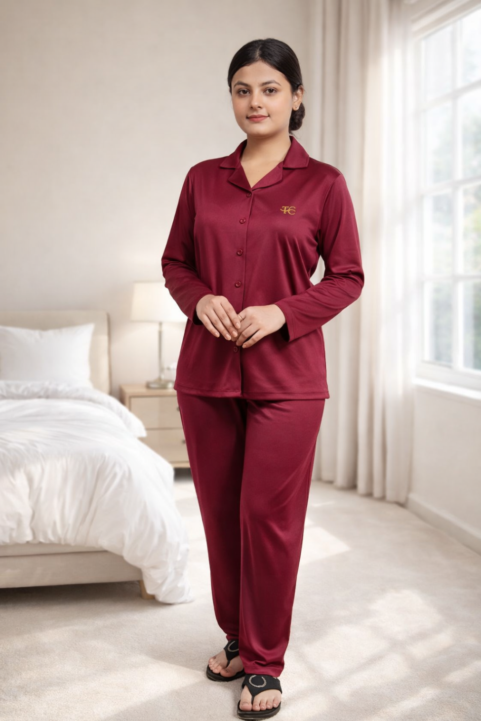 Tancil Front Open Night Suit