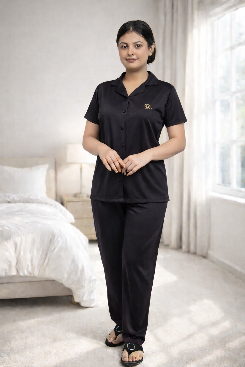 Tancil Front Open Night Suit