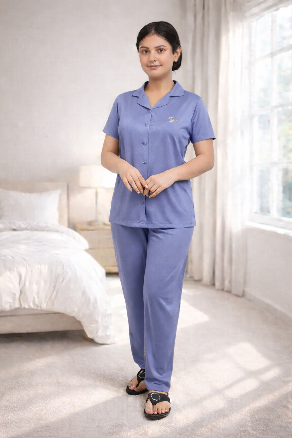 Tancil Front Open Night Suit