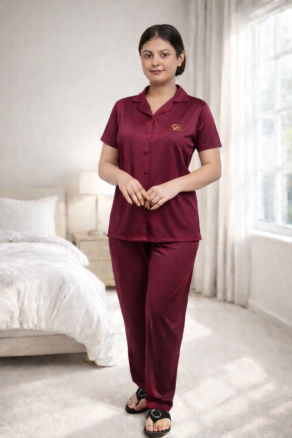 Tancil Front Open Night Suit