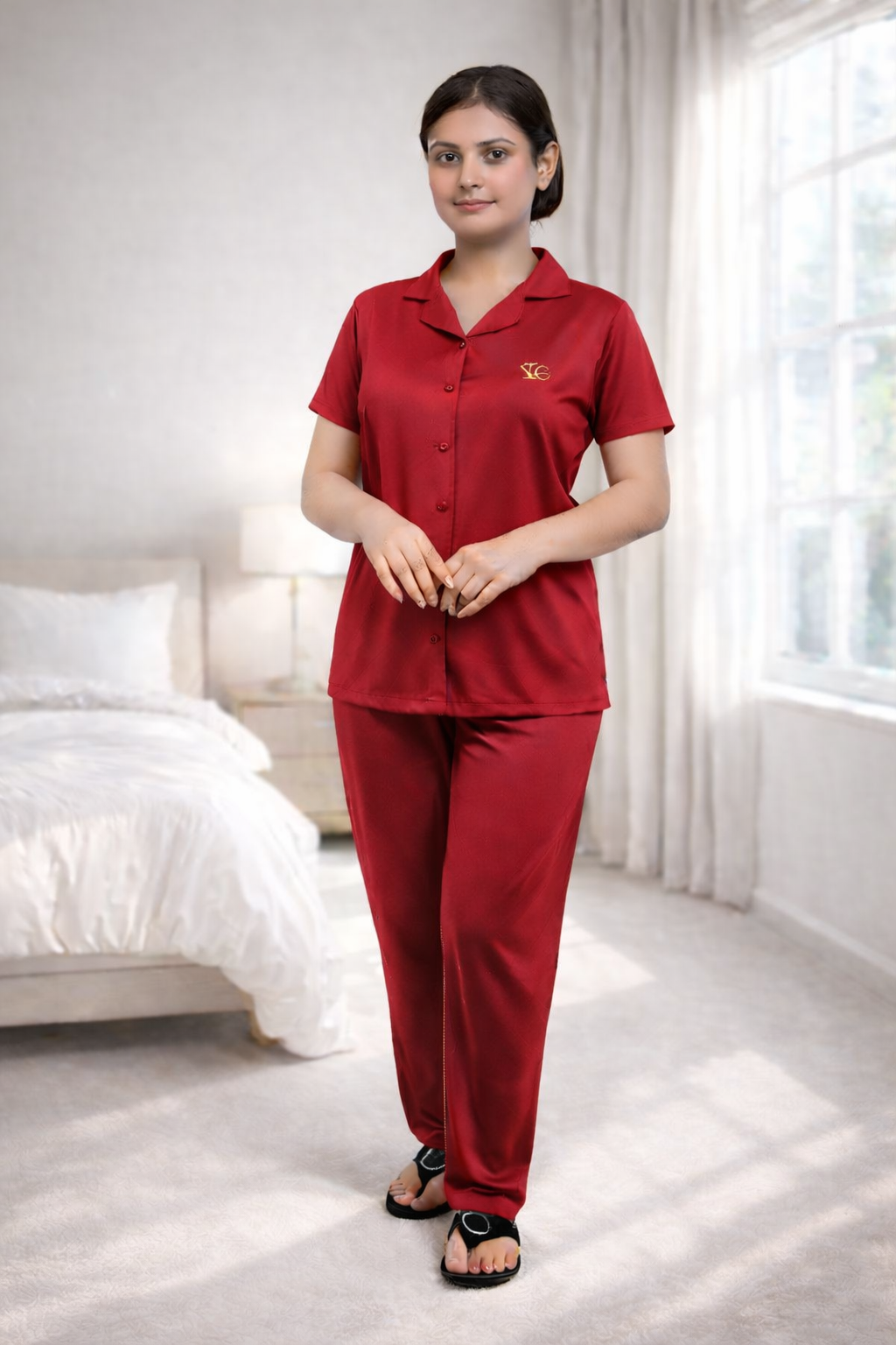 Tancil Front Open Night Suit