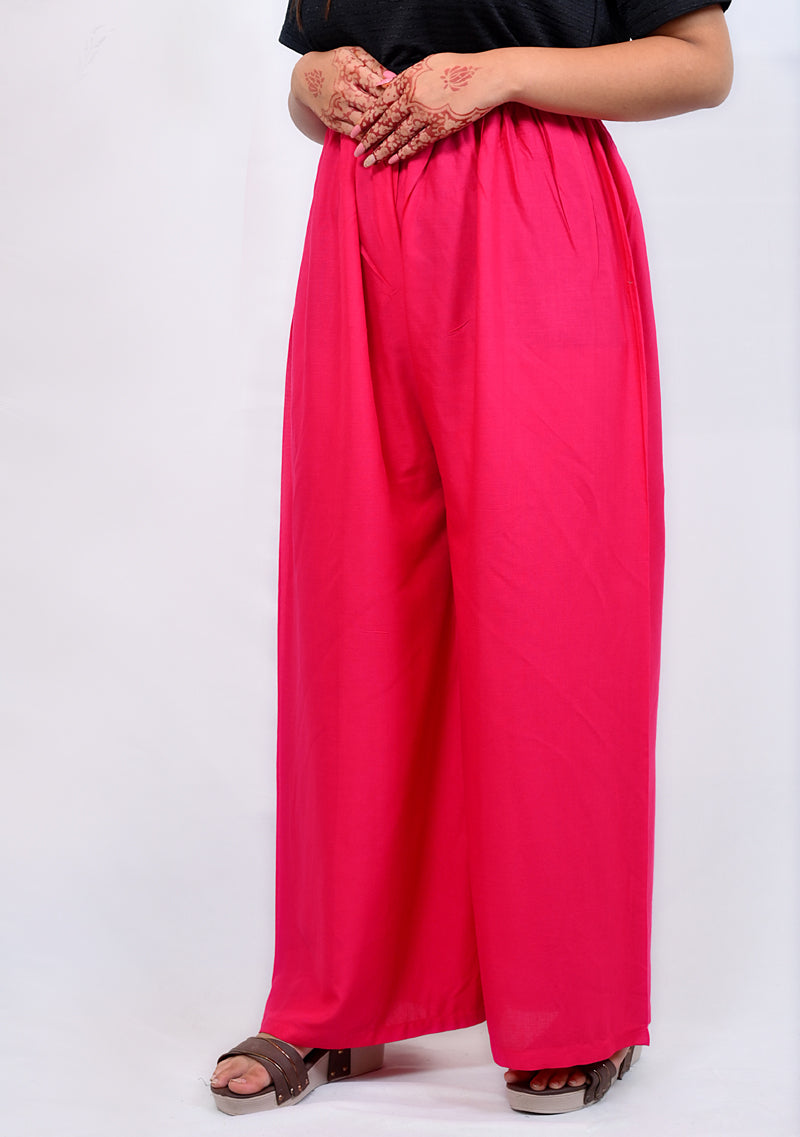 Reyon Plazo Pink