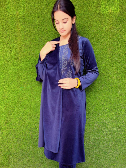 Velvet kurti