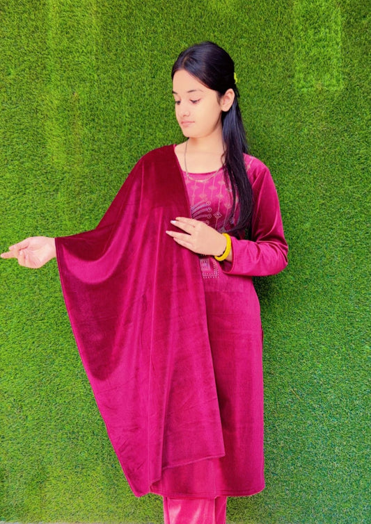 Velvet kurti